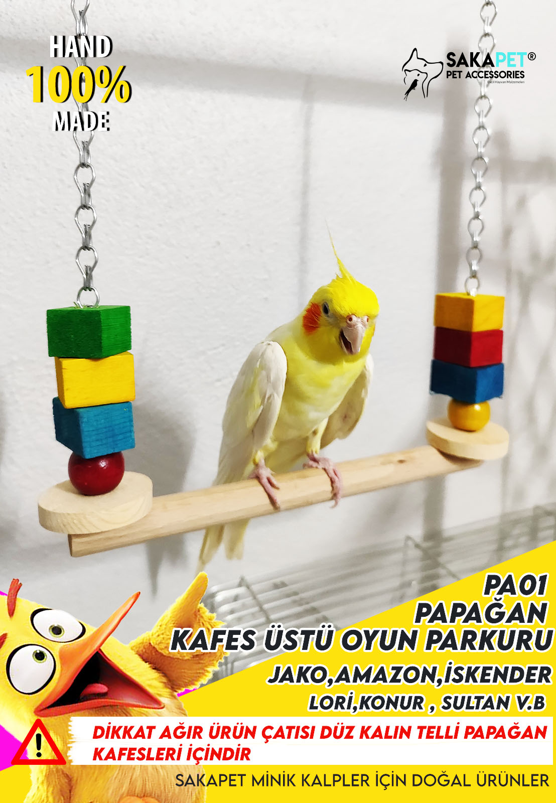 Jako Papağan Kafes Üstü PA01