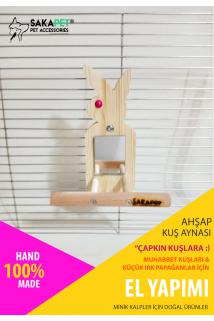 Ahşap Kuş Aynası Bunny