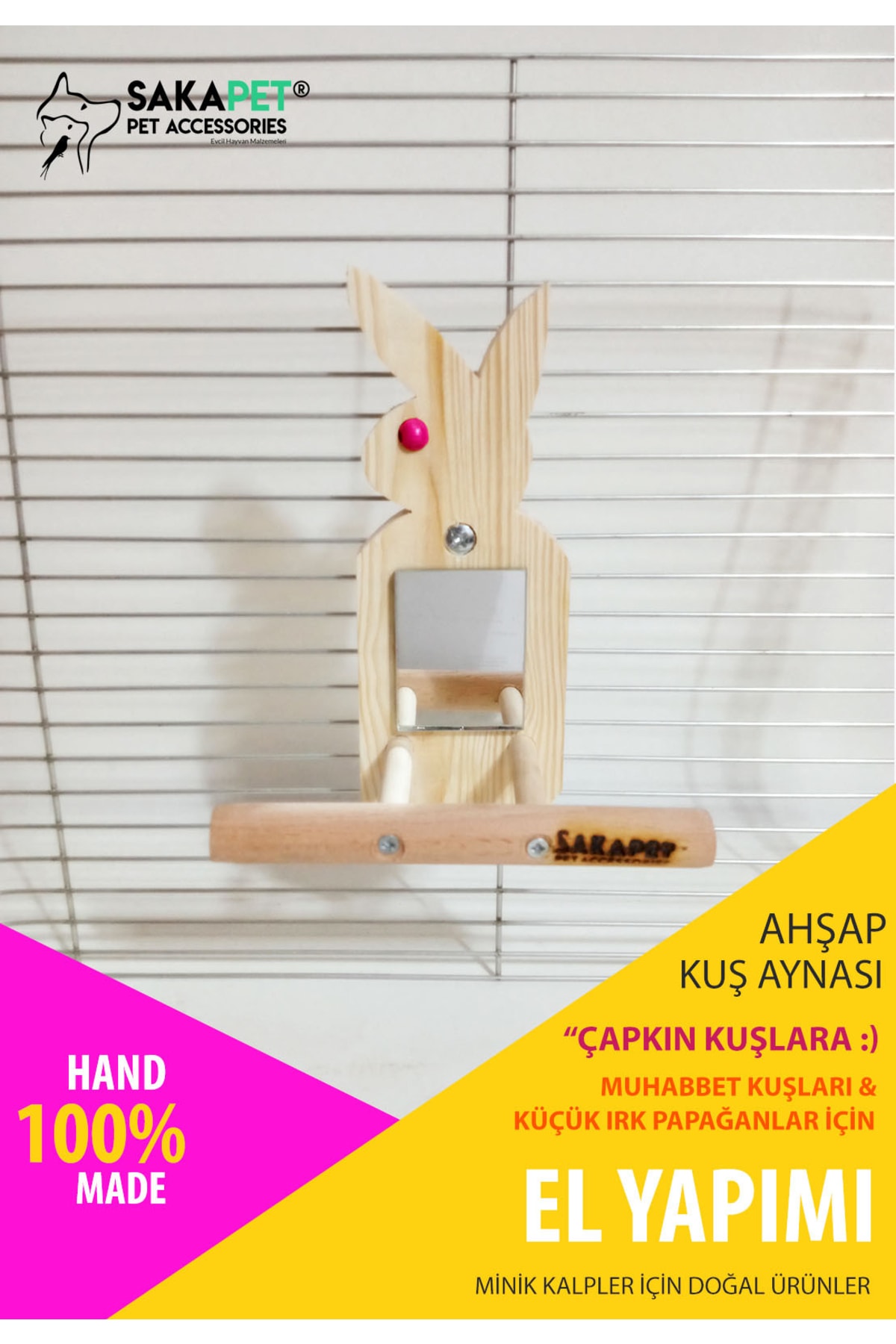 Ahşap%20Kuş%20Aynası%20Bunny